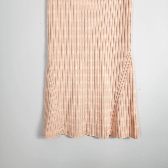 NWT  Club Monaco Geo Mixing Rib Sweater 90s Knit Midi Skirt Size Small - Picture 6 of 12